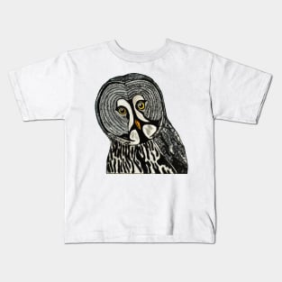 Great Gray Owl Kids T-Shirt